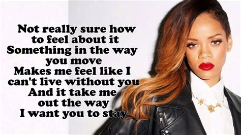 rihanna stay lyrics